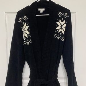 NWT Charter Club Black & White Robe Size Small